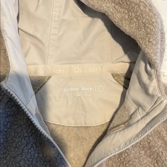 Outdoor Voices Tan Quarter-Zip Hoodie - Picture 2 of 5